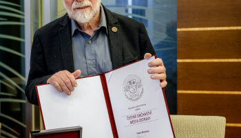 Udělení čestného občanství města Ostrava Ivanu Binarovi. Foto: Jiří Zerzoň